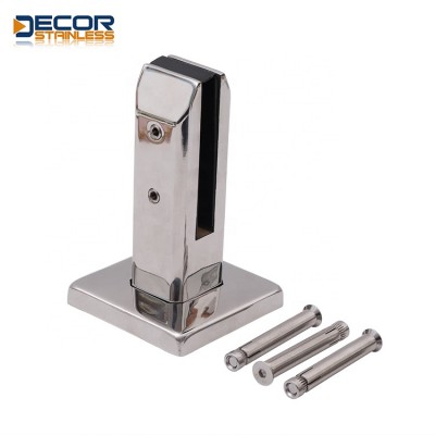 Stainless Steel Glass Pool Fence Spigot Balustrade Railing Post Clamp for Balcony/Garden Deck Handrail